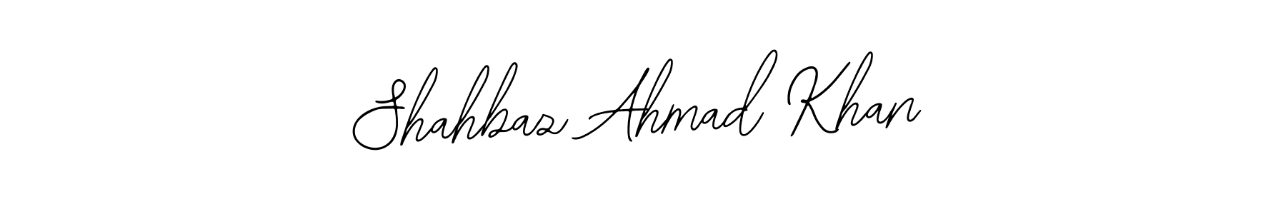 Use a signature maker to create a handwritten signature online. With this signature software, you can design (Bearetta-2O07w) your own signature for name Shahbaz Ahmad Khan. Shahbaz Ahmad Khan signature style 12 images and pictures png
