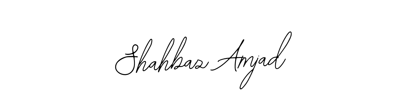 Bearetta-2O07w is a professional signature style that is perfect for those who want to add a touch of class to their signature. It is also a great choice for those who want to make their signature more unique. Get Shahbaz Amjad name to fancy signature for free. Shahbaz Amjad signature style 12 images and pictures png
