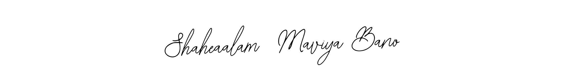 Create a beautiful signature design for name Shaheaalam  Maviya Bano. With this signature (Bearetta-2O07w) fonts, you can make a handwritten signature for free. Shaheaalam  Maviya Bano signature style 12 images and pictures png