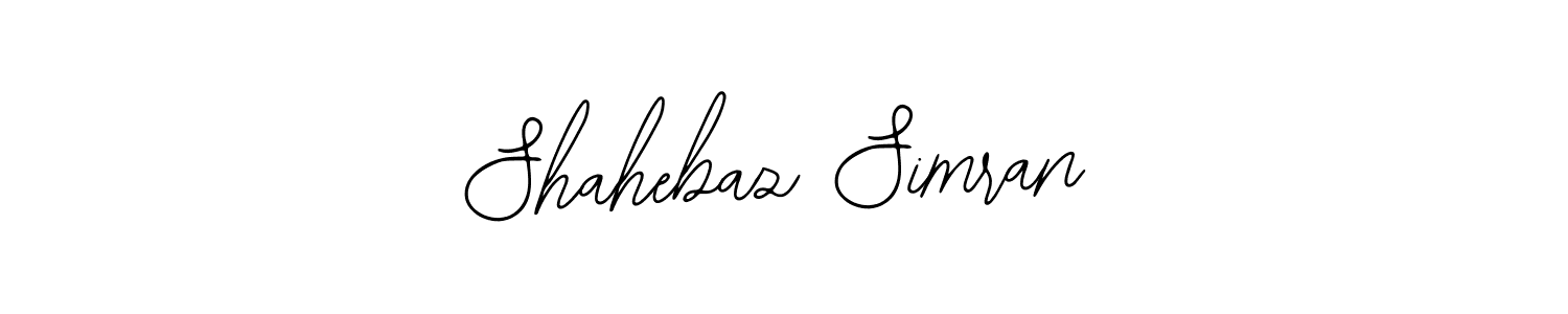 Also You can easily find your signature by using the search form. We will create Shahebaz Simran name handwritten signature images for you free of cost using Bearetta-2O07w sign style. Shahebaz Simran signature style 12 images and pictures png