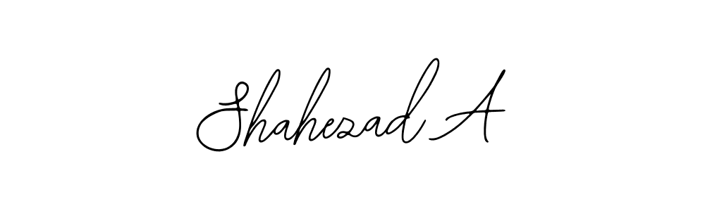 Also we have Shahezad A name is the best signature style. Create professional handwritten signature collection using Bearetta-2O07w autograph style. Shahezad A signature style 12 images and pictures png