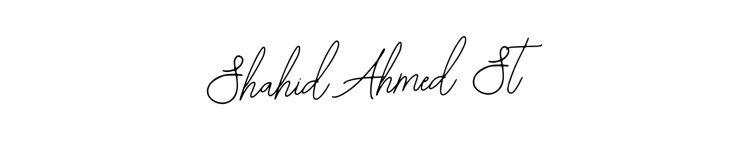 Make a beautiful signature design for name Shahid Ahmed St. Use this online signature maker to create a handwritten signature for free. Shahid Ahmed St signature style 12 images and pictures png