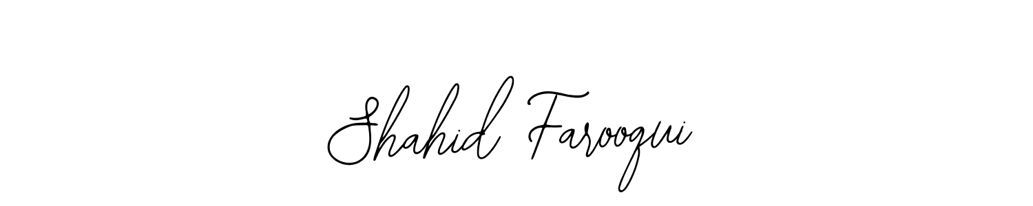 Design your own signature with our free online signature maker. With this signature software, you can create a handwritten (Bearetta-2O07w) signature for name Shahid Farooqui. Shahid Farooqui signature style 12 images and pictures png