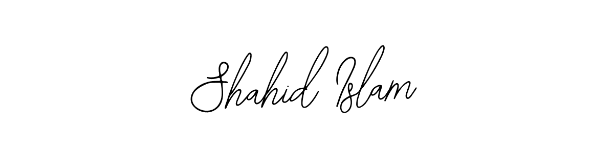 if you are searching for the best signature style for your name Shahid Islam. so please give up your signature search. here we have designed multiple signature styles  using Bearetta-2O07w. Shahid Islam signature style 12 images and pictures png