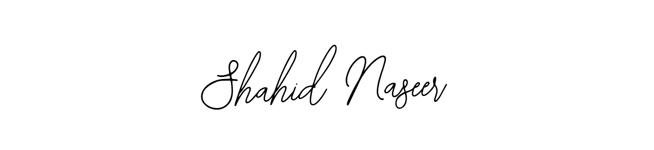 Use a signature maker to create a handwritten signature online. With this signature software, you can design (Bearetta-2O07w) your own signature for name Shahid Naseer. Shahid Naseer signature style 12 images and pictures png