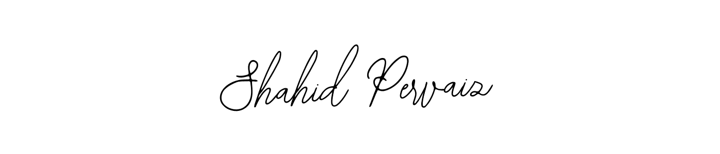 Also You can easily find your signature by using the search form. We will create Shahid Pervaiz name handwritten signature images for you free of cost using Bearetta-2O07w sign style. Shahid Pervaiz signature style 12 images and pictures png