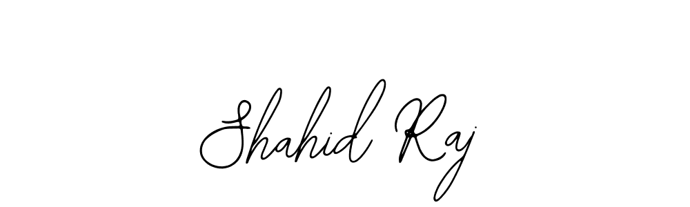 You should practise on your own different ways (Bearetta-2O07w) to write your name (Shahid Raj) in signature. don't let someone else do it for you. Shahid Raj signature style 12 images and pictures png