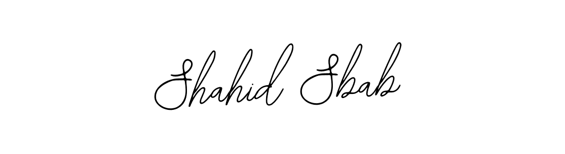 You should practise on your own different ways (Bearetta-2O07w) to write your name (Shahid Sbab) in signature. don't let someone else do it for you. Shahid Sbab signature style 12 images and pictures png