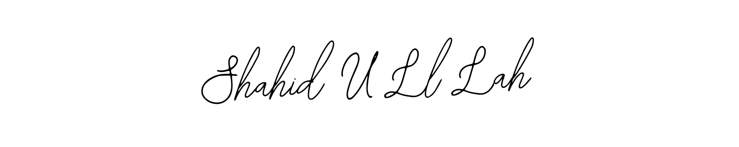 Create a beautiful signature design for name Shahid U Ll Lah. With this signature (Bearetta-2O07w) fonts, you can make a handwritten signature for free. Shahid U Ll Lah signature style 12 images and pictures png