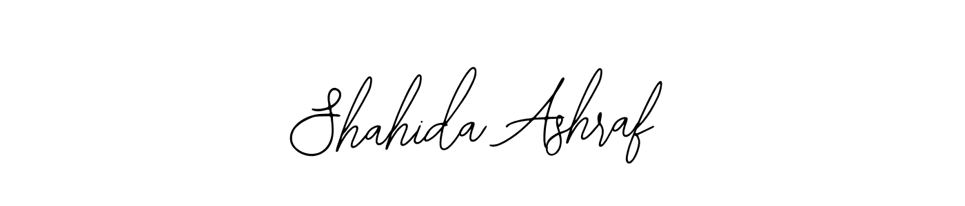 Also You can easily find your signature by using the search form. We will create Shahida Ashraf name handwritten signature images for you free of cost using Bearetta-2O07w sign style. Shahida Ashraf signature style 12 images and pictures png