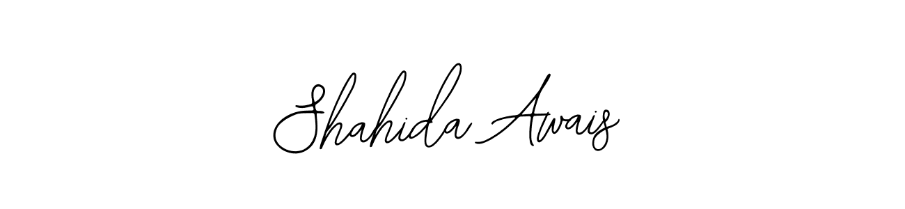 Design your own signature with our free online signature maker. With this signature software, you can create a handwritten (Bearetta-2O07w) signature for name Shahida Awais. Shahida Awais signature style 12 images and pictures png