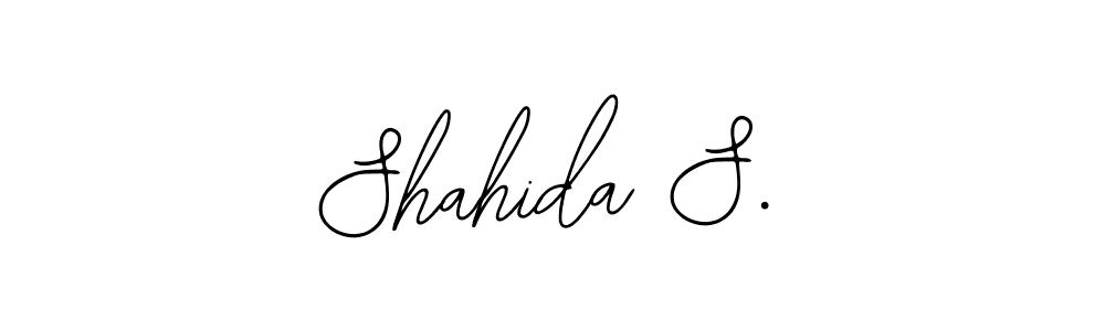 Shahida S. stylish signature style. Best Handwritten Sign (Bearetta-2O07w) for my name. Handwritten Signature Collection Ideas for my name Shahida S.. Shahida S. signature style 12 images and pictures png