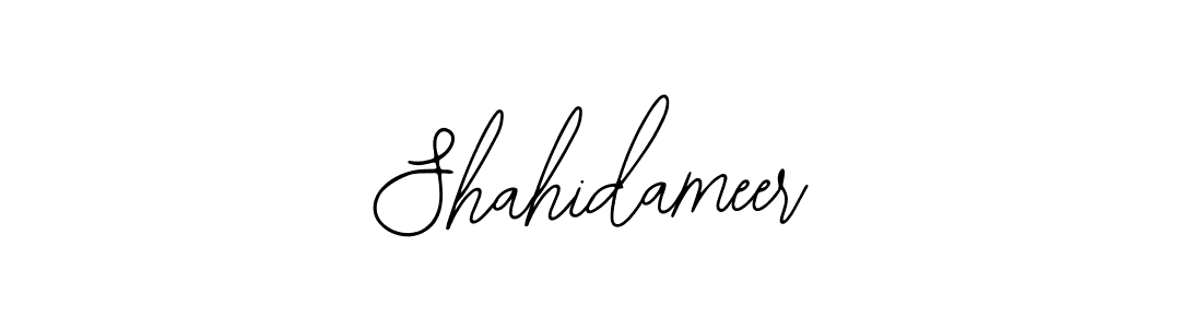 How to make Shahidameer name signature. Use Bearetta-2O07w style for creating short signs online. This is the latest handwritten sign. Shahidameer signature style 12 images and pictures png