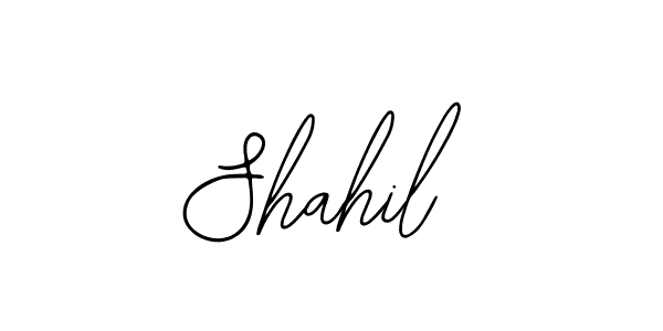 Bearetta-2O07w is a professional signature style that is perfect for those who want to add a touch of class to their signature. It is also a great choice for those who want to make their signature more unique. Get Shahil name to fancy signature for free. Shahil signature style 12 images and pictures png