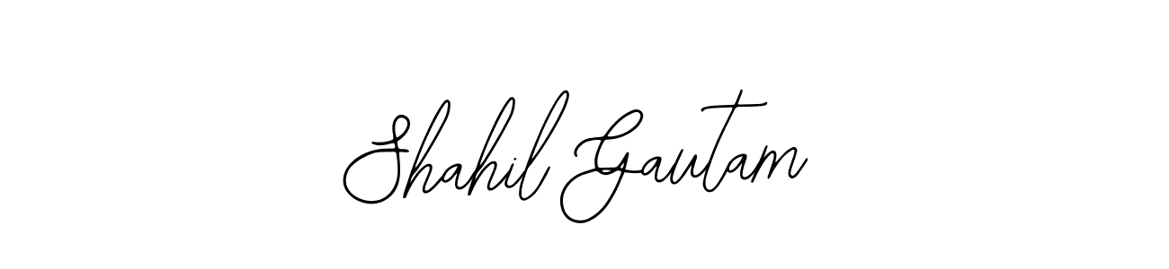 if you are searching for the best signature style for your name Shahil Gautam. so please give up your signature search. here we have designed multiple signature styles  using Bearetta-2O07w. Shahil Gautam signature style 12 images and pictures png