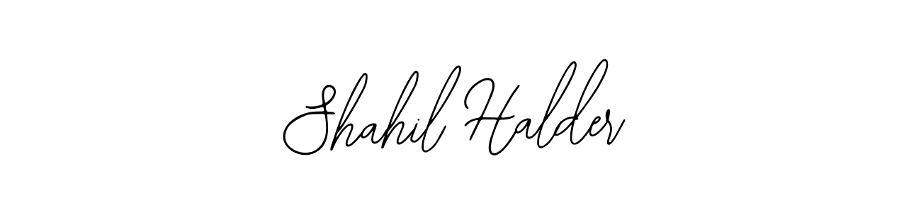 Also You can easily find your signature by using the search form. We will create Shahil Halder name handwritten signature images for you free of cost using Bearetta-2O07w sign style. Shahil Halder signature style 12 images and pictures png