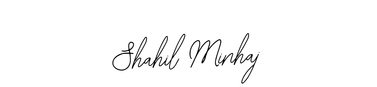 Similarly Bearetta-2O07w is the best handwritten signature design. Signature creator online .You can use it as an online autograph creator for name Shahil Minhaj. Shahil Minhaj signature style 12 images and pictures png