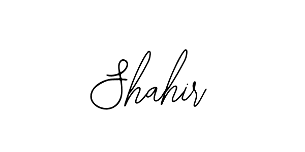 if you are searching for the best signature style for your name Shahir. so please give up your signature search. here we have designed multiple signature styles  using Bearetta-2O07w. Shahir signature style 12 images and pictures png
