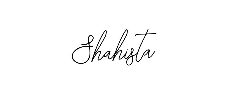 Design your own signature with our free online signature maker. With this signature software, you can create a handwritten (Bearetta-2O07w) signature for name Shahista. Shahista signature style 12 images and pictures png