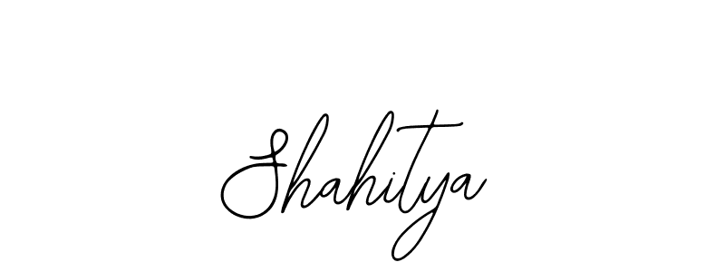 How to make Shahitya name signature. Use Bearetta-2O07w style for creating short signs online. This is the latest handwritten sign. Shahitya signature style 12 images and pictures png
