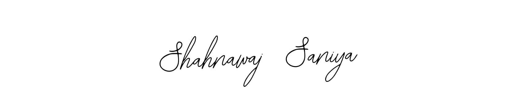 Shahnawaj  Saniya stylish signature style. Best Handwritten Sign (Bearetta-2O07w) for my name. Handwritten Signature Collection Ideas for my name Shahnawaj  Saniya. Shahnawaj  Saniya signature style 12 images and pictures png