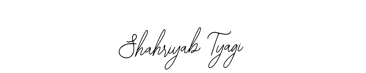 How to Draw Shahriyab Tyagi signature style? Bearetta-2O07w is a latest design signature styles for name Shahriyab Tyagi. Shahriyab Tyagi signature style 12 images and pictures png