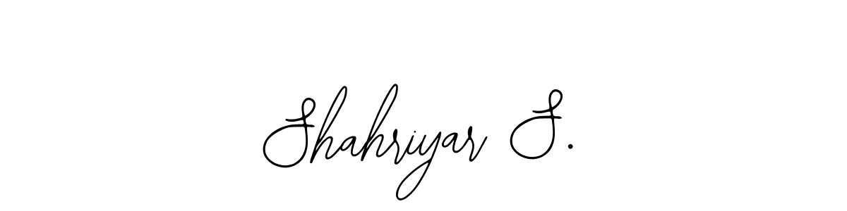 The best way (Bearetta-2O07w) to make a short signature is to pick only two or three words in your name. The name Shahriyar S. include a total of six letters. For converting this name. Shahriyar S. signature style 12 images and pictures png