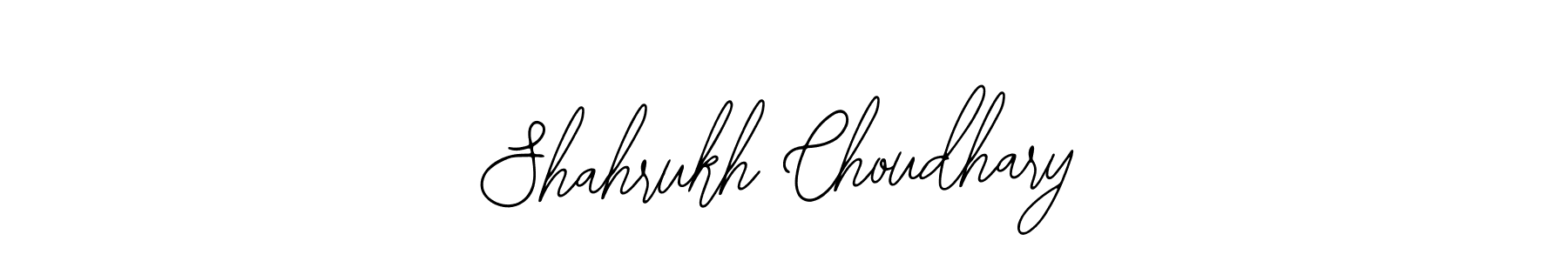 How to make Shahrukh Choudhary name signature. Use Bearetta-2O07w style for creating short signs online. This is the latest handwritten sign. Shahrukh Choudhary signature style 12 images and pictures png