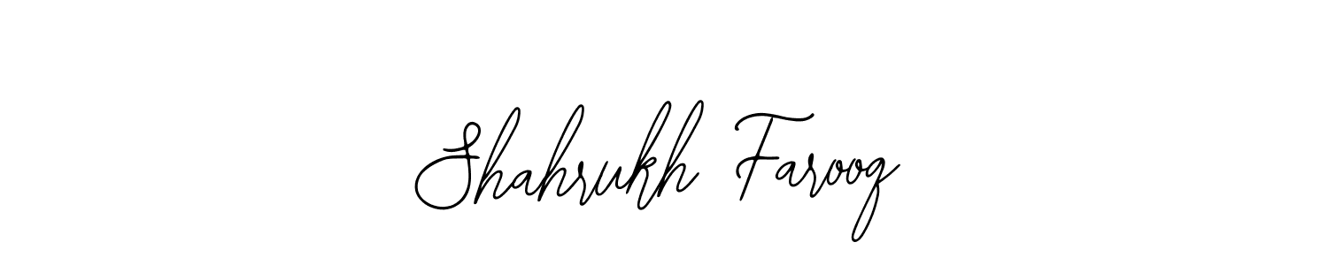 if you are searching for the best signature style for your name Shahrukh Farooq. so please give up your signature search. here we have designed multiple signature styles  using Bearetta-2O07w. Shahrukh Farooq signature style 12 images and pictures png