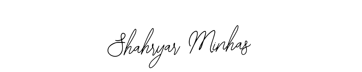 Design your own signature with our free online signature maker. With this signature software, you can create a handwritten (Bearetta-2O07w) signature for name Shahryar Minhas. Shahryar Minhas signature style 12 images and pictures png