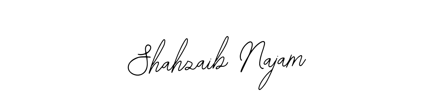 Also You can easily find your signature by using the search form. We will create Shahzaib Najam name handwritten signature images for you free of cost using Bearetta-2O07w sign style. Shahzaib Najam signature style 12 images and pictures png