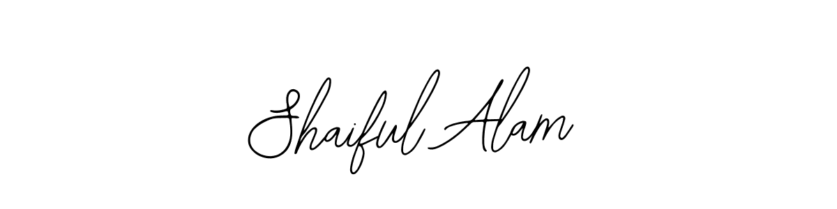 You should practise on your own different ways (Bearetta-2O07w) to write your name (Shaiful Alam) in signature. don't let someone else do it for you. Shaiful Alam signature style 12 images and pictures png