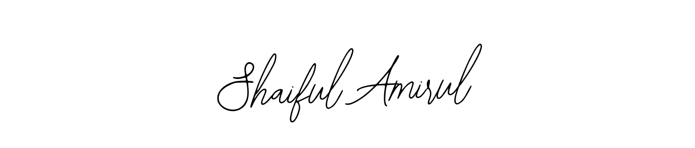 Similarly Bearetta-2O07w is the best handwritten signature design. Signature creator online .You can use it as an online autograph creator for name Shaiful Amirul. Shaiful Amirul signature style 12 images and pictures png