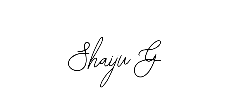 if you are searching for the best signature style for your name Shaiju G. so please give up your signature search. here we have designed multiple signature styles  using Bearetta-2O07w. Shaiju G signature style 12 images and pictures png