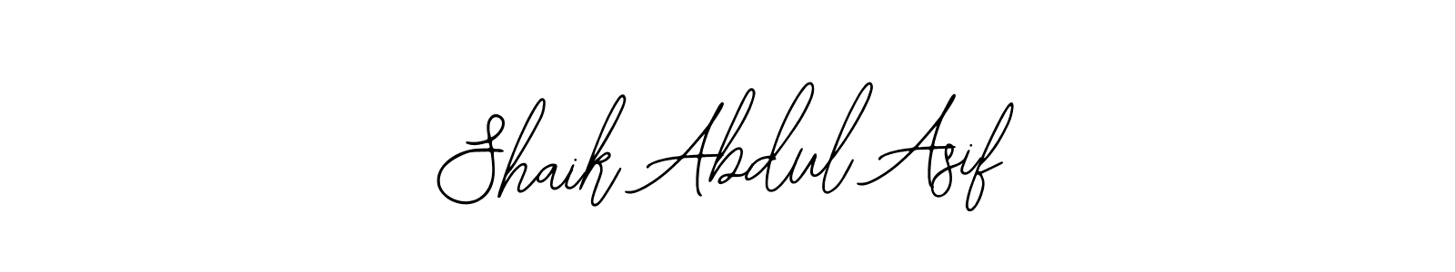 Bearetta-2O07w is a professional signature style that is perfect for those who want to add a touch of class to their signature. It is also a great choice for those who want to make their signature more unique. Get Shaik Abdul Asif name to fancy signature for free. Shaik Abdul Asif signature style 12 images and pictures png