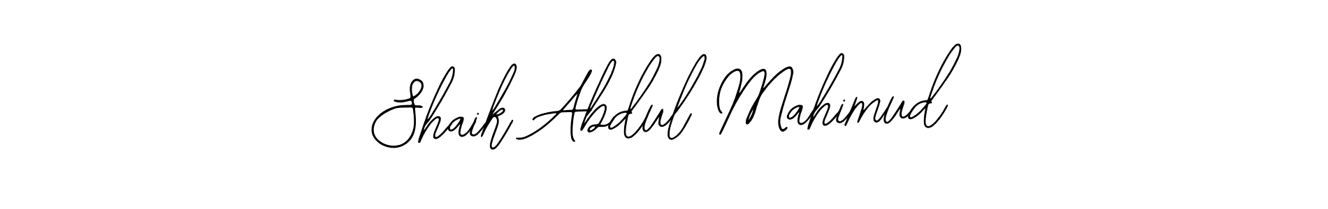Also we have Shaik Abdul Mahimud name is the best signature style. Create professional handwritten signature collection using Bearetta-2O07w autograph style. Shaik Abdul Mahimud signature style 12 images and pictures png