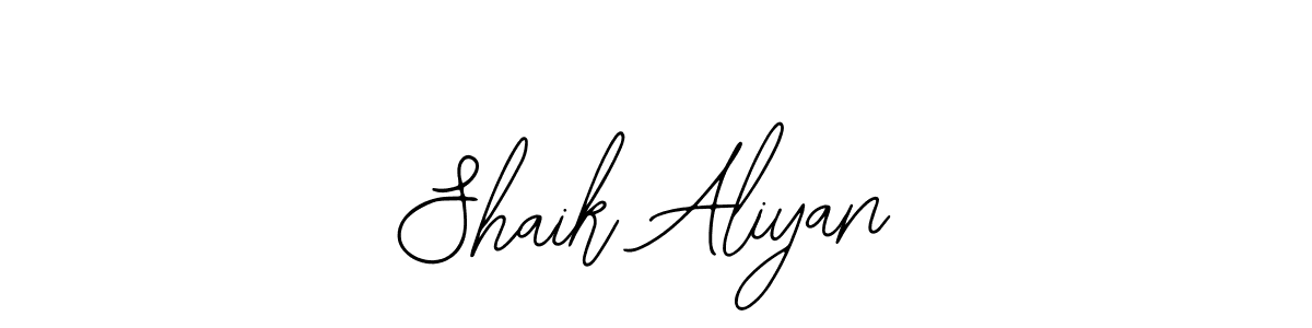 Similarly Bearetta-2O07w is the best handwritten signature design. Signature creator online .You can use it as an online autograph creator for name Shaik Aliyan. Shaik Aliyan signature style 12 images and pictures png