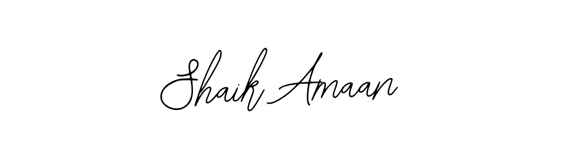 Use a signature maker to create a handwritten signature online. With this signature software, you can design (Bearetta-2O07w) your own signature for name Shaik Amaan. Shaik Amaan signature style 12 images and pictures png