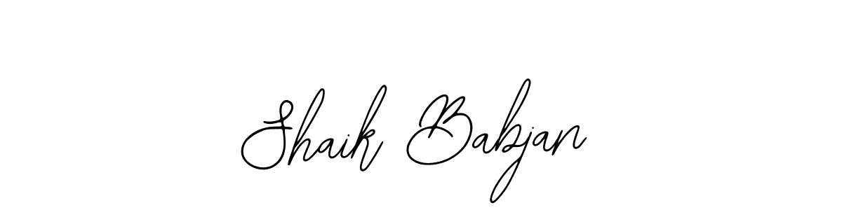 You should practise on your own different ways (Bearetta-2O07w) to write your name (Shaik Babjan) in signature. don't let someone else do it for you. Shaik Babjan signature style 12 images and pictures png