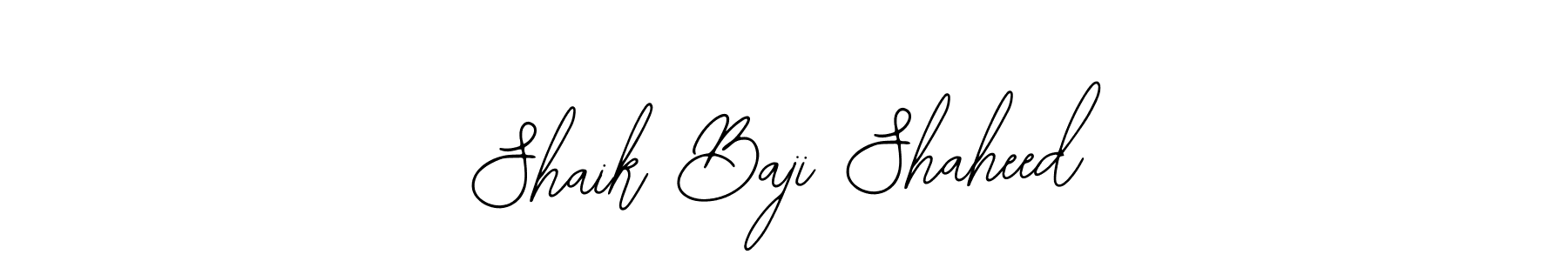 Also we have Shaik Baji Shaheed name is the best signature style. Create professional handwritten signature collection using Bearetta-2O07w autograph style. Shaik Baji Shaheed signature style 12 images and pictures png