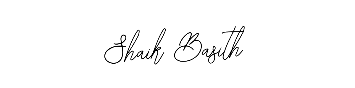 Design your own signature with our free online signature maker. With this signature software, you can create a handwritten (Bearetta-2O07w) signature for name Shaik Basith. Shaik Basith signature style 12 images and pictures png