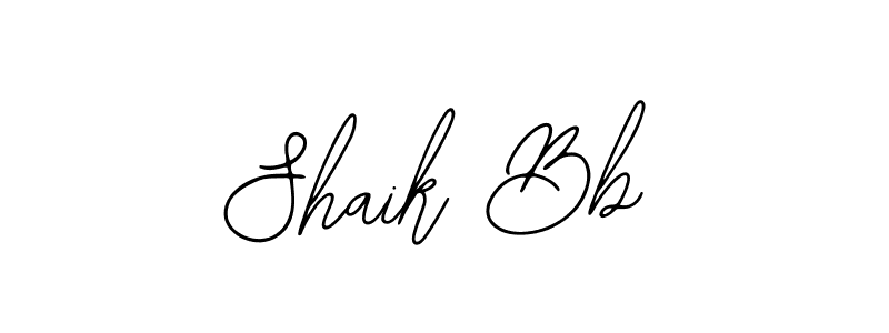 Design your own signature with our free online signature maker. With this signature software, you can create a handwritten (Bearetta-2O07w) signature for name Shaik Bb. Shaik Bb signature style 12 images and pictures png