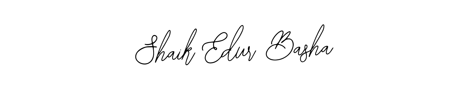 You should practise on your own different ways (Bearetta-2O07w) to write your name (Shaik Edur Basha) in signature. don't let someone else do it for you. Shaik Edur Basha signature style 12 images and pictures png