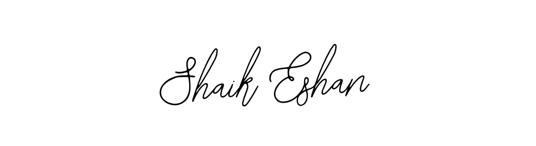 You should practise on your own different ways (Bearetta-2O07w) to write your name (Shaik Eshan) in signature. don't let someone else do it for you. Shaik Eshan signature style 12 images and pictures png