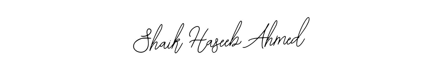 Make a beautiful signature design for name Shaik Haseeb Ahmed. With this signature (Bearetta-2O07w) style, you can create a handwritten signature for free. Shaik Haseeb Ahmed signature style 12 images and pictures png