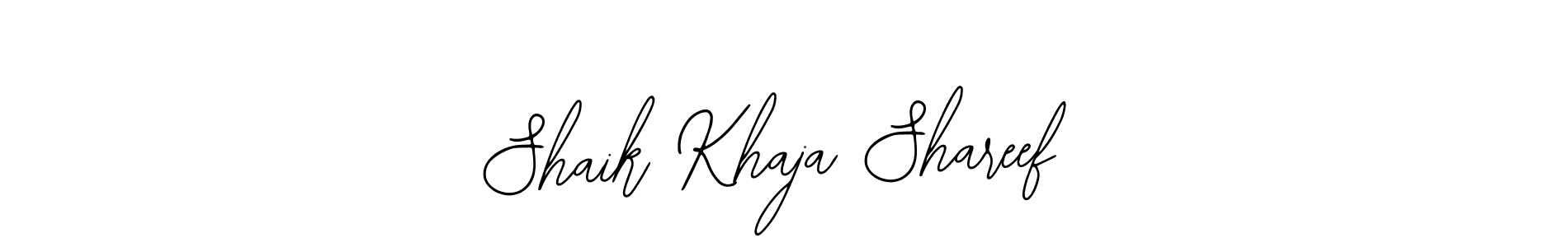 Use a signature maker to create a handwritten signature online. With this signature software, you can design (Bearetta-2O07w) your own signature for name Shaik Khaja Shareef. Shaik Khaja Shareef signature style 12 images and pictures png