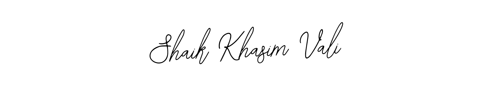 Create a beautiful signature design for name Shaik Khasim Vali. With this signature (Bearetta-2O07w) fonts, you can make a handwritten signature for free. Shaik Khasim Vali signature style 12 images and pictures png