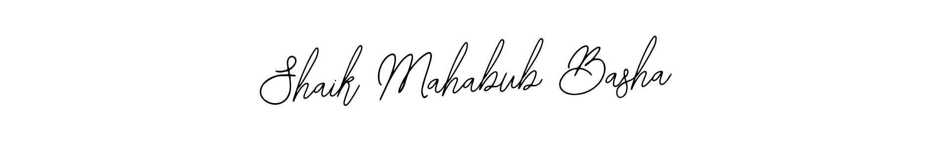 The best way (Bearetta-2O07w) to make a short signature is to pick only two or three words in your name. The name Shaik Mahabub Basha include a total of six letters. For converting this name. Shaik Mahabub Basha signature style 12 images and pictures png