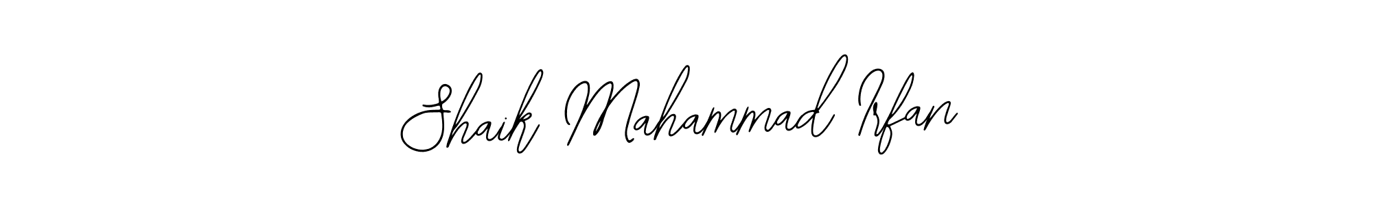 How to Draw Shaik Mahammad Irfan signature style? Bearetta-2O07w is a latest design signature styles for name Shaik Mahammad Irfan. Shaik Mahammad Irfan signature style 12 images and pictures png