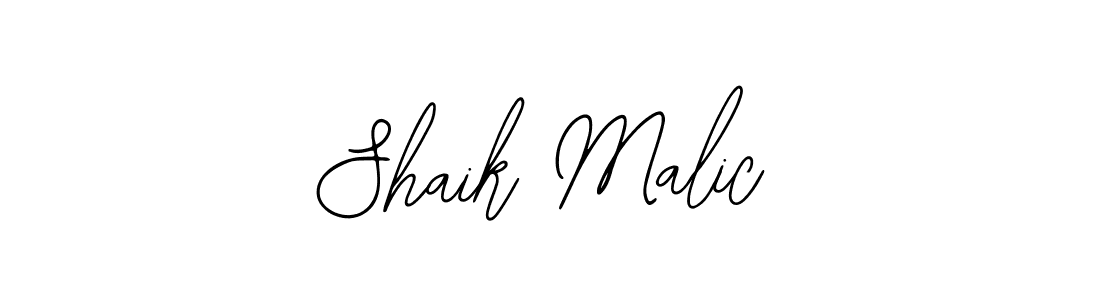 How to make Shaik Malic signature? Bearetta-2O07w is a professional autograph style. Create handwritten signature for Shaik Malic name. Shaik Malic signature style 12 images and pictures png